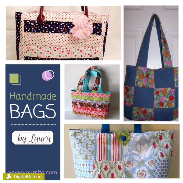 Handmade bags | Craft Social Media Templates | DigitalOcto