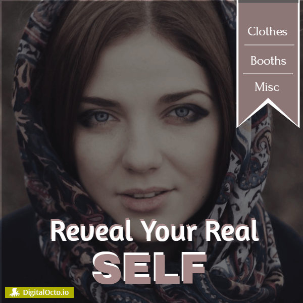 Reveal your real self Template for social media