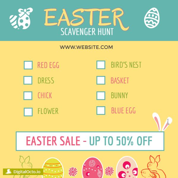 Easter Sale – scavenger hunt