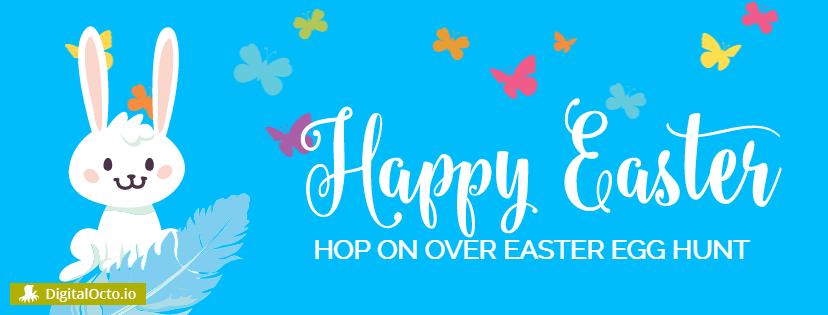 happy easter facebook banner