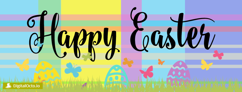 happy easter facebook banner