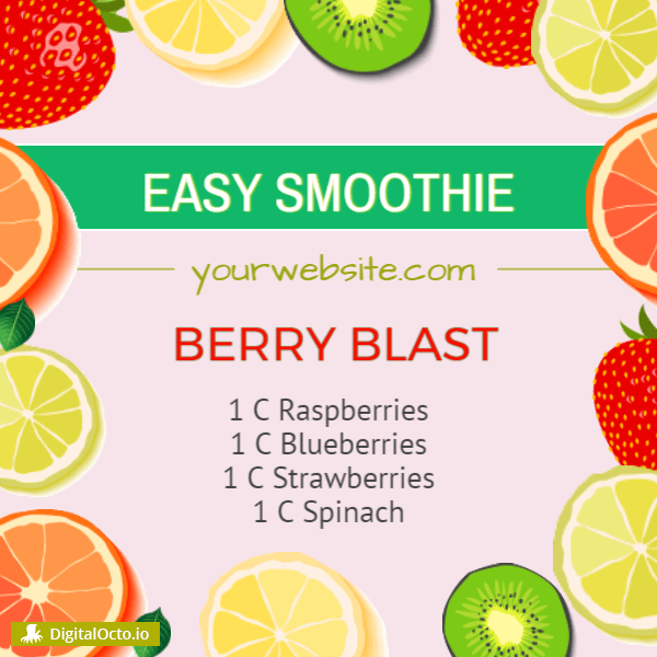 Easy smoothie berry blast