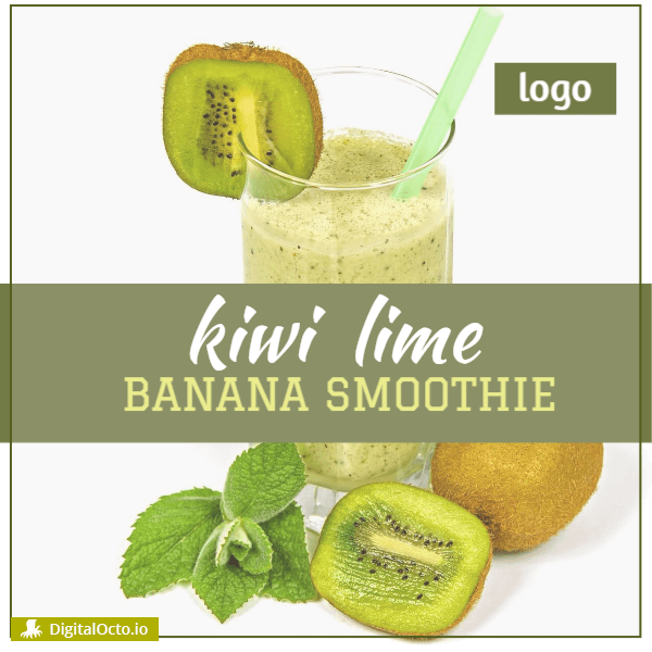 Kiwi banana smoothie
