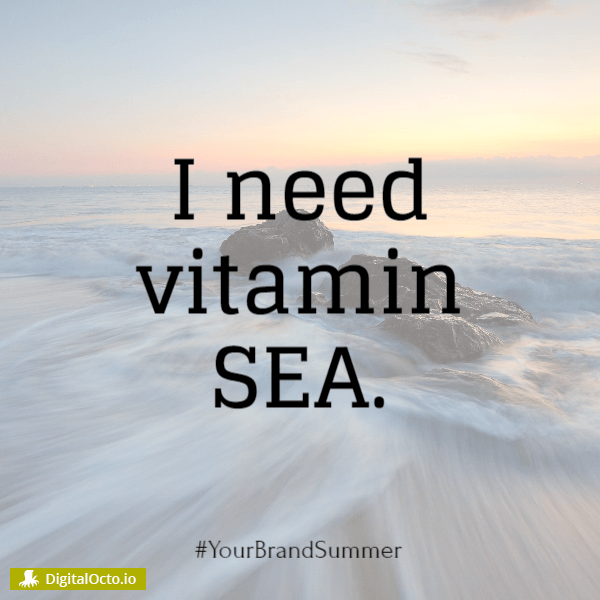 I need vitamin sea