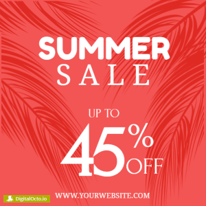 Summer sale - up to 45%