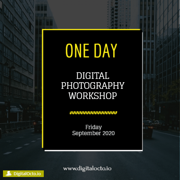 Digital photography workshop - design template