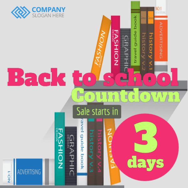 Back to school countdown
