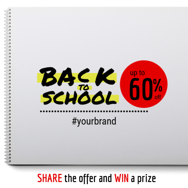 Back to school share and win offer