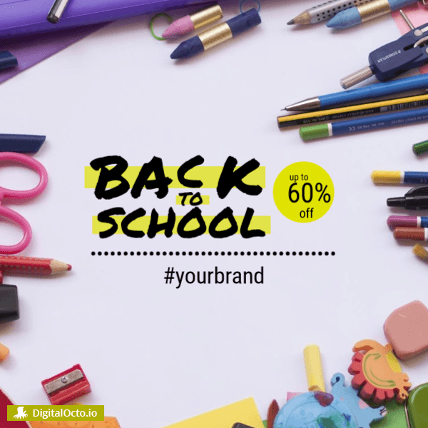 Back to School design template for retailers