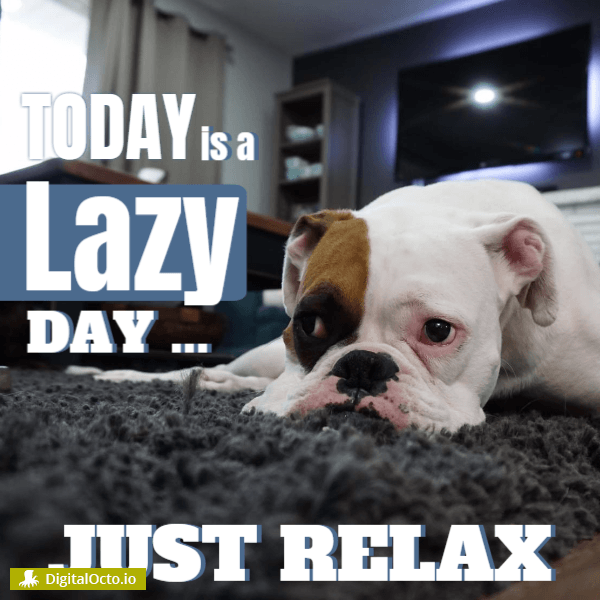 National Lazy Day Design Templates for Social Media Free
