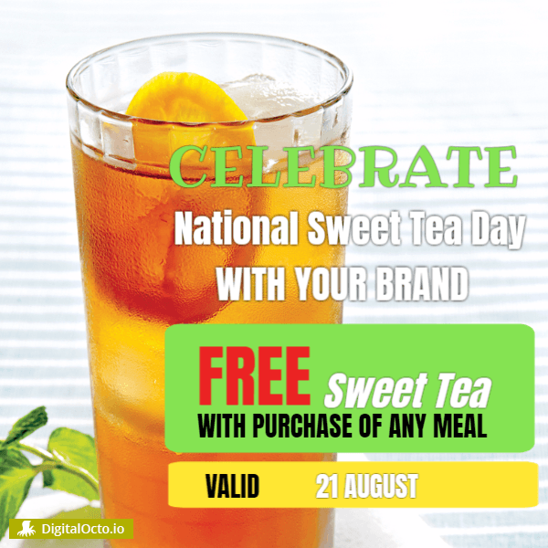 national sweet tea day celebration