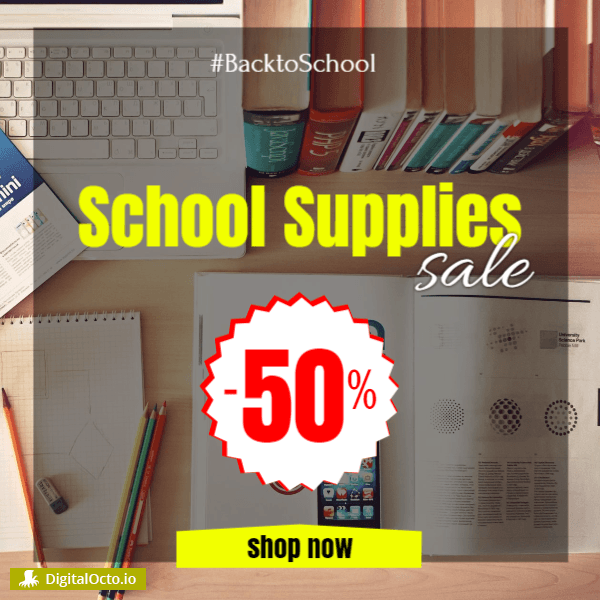 School Supplies Sale