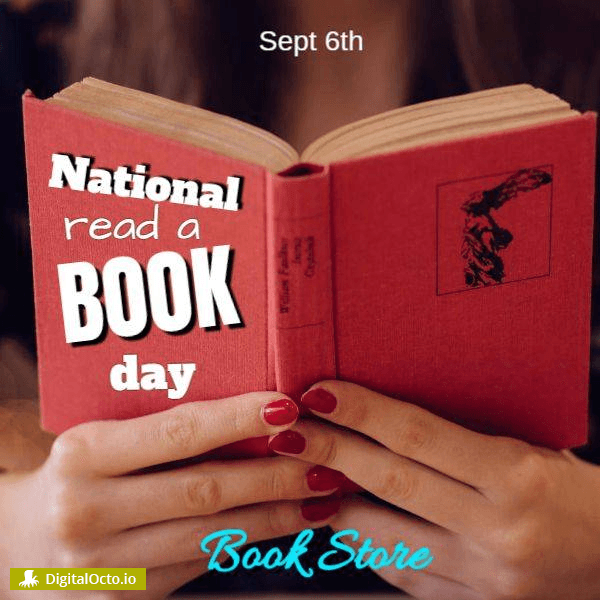 National Read a Book Day Graphics and Designs Free download