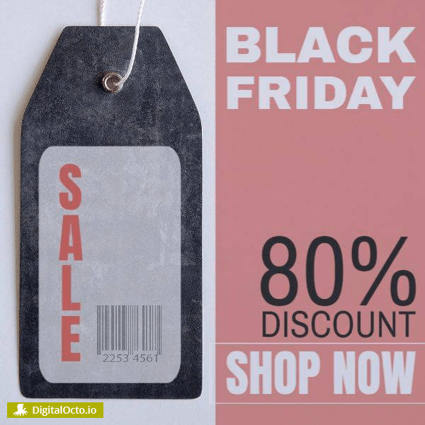 Black friday discount sale label