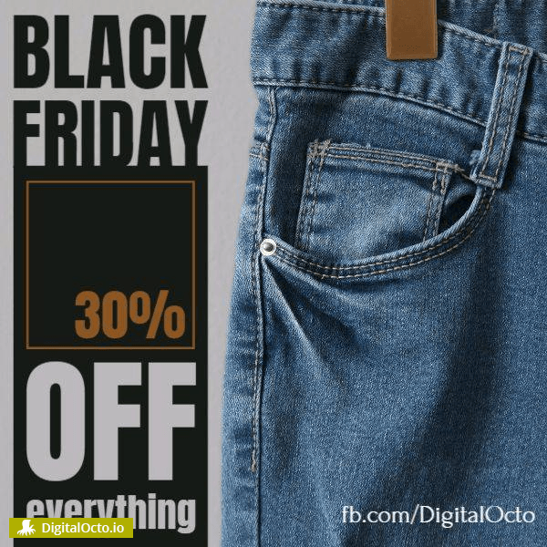 Black Friday jeans promotion