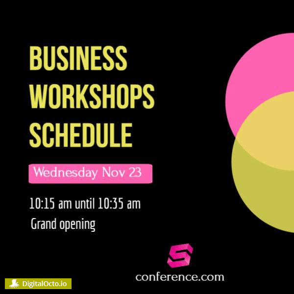 Business workshop schedule