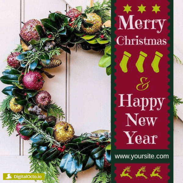 Merry Christmas and Happy New Year wishes