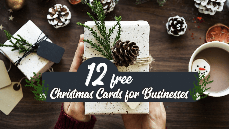 business christmas card template