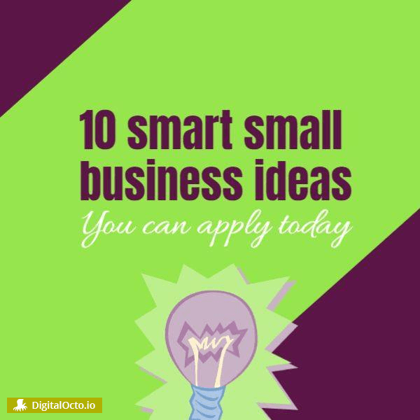 Small business ideas – free graphic for social media