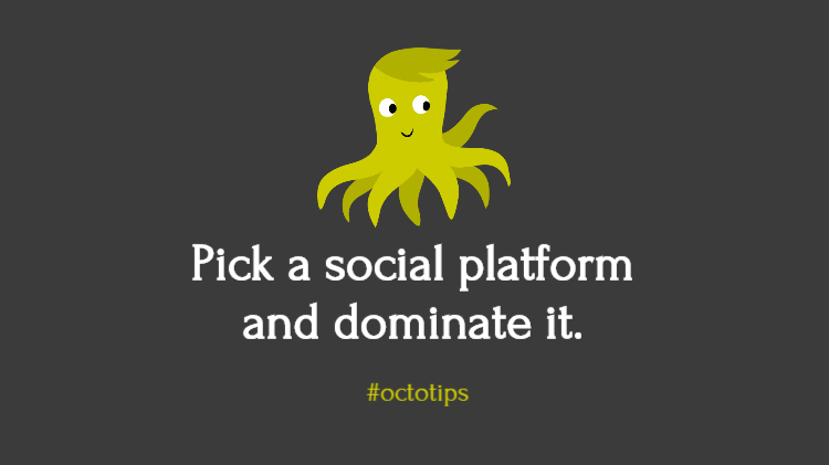 Pick a social platform and dominate it | DigitalOcto