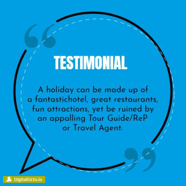 Share testimonial with your fans on social media