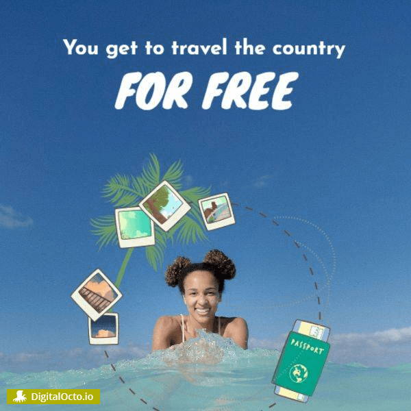 You get to travel the country for free