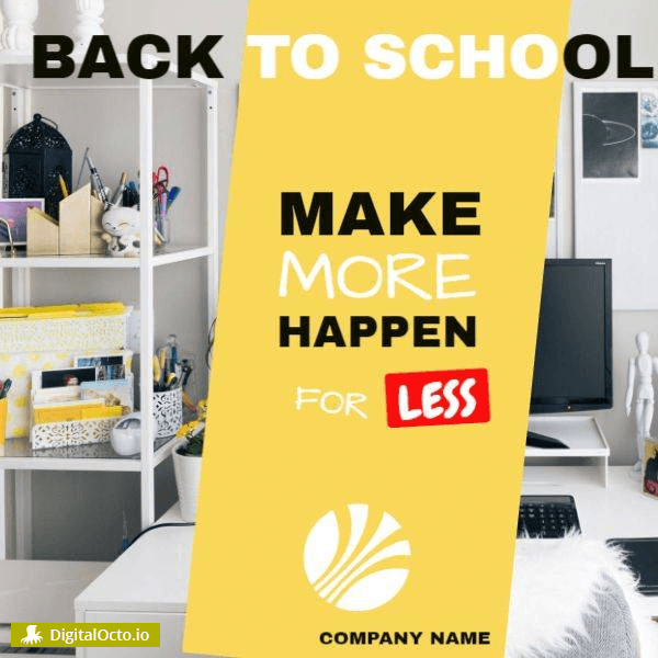 Back to School Design to Promote on Social Media